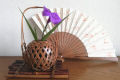 竹細工の花籠