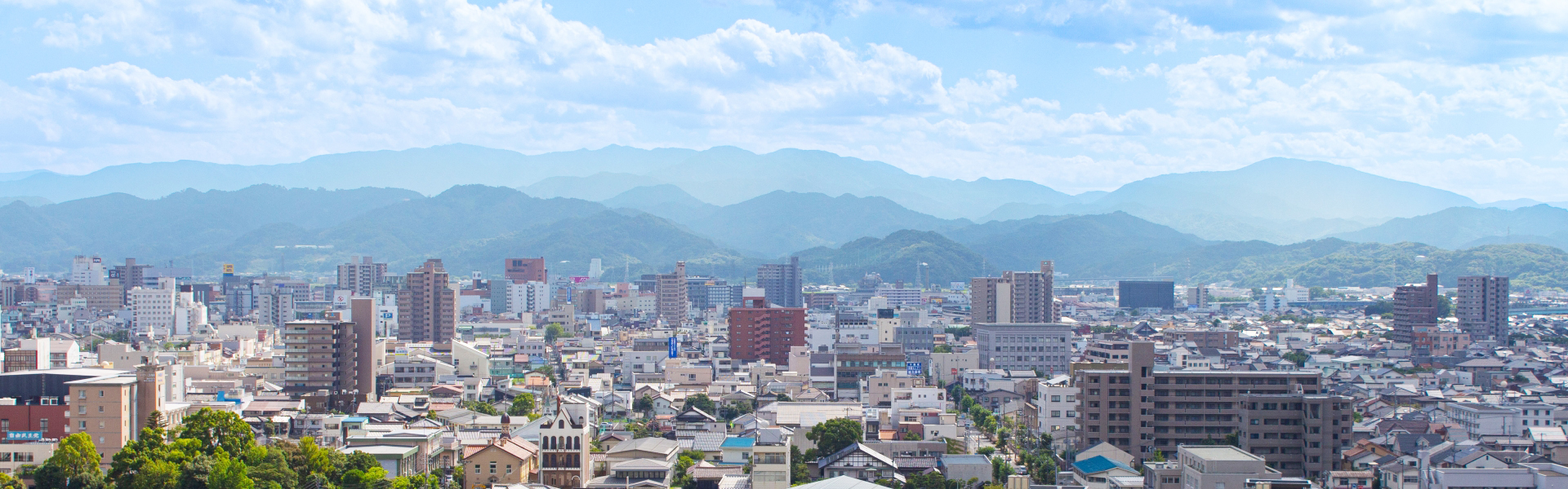 久松山から見た鳥取市街並み